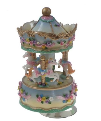 Small Carousel Flowers Blue...