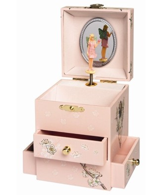 Caja de música hada flores