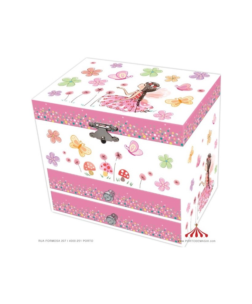 Girl with Flowers Music Box