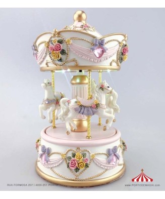 White Carousel with LED
