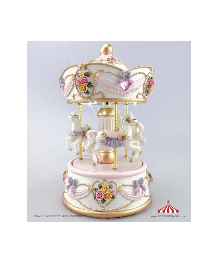 White Carousel with LED