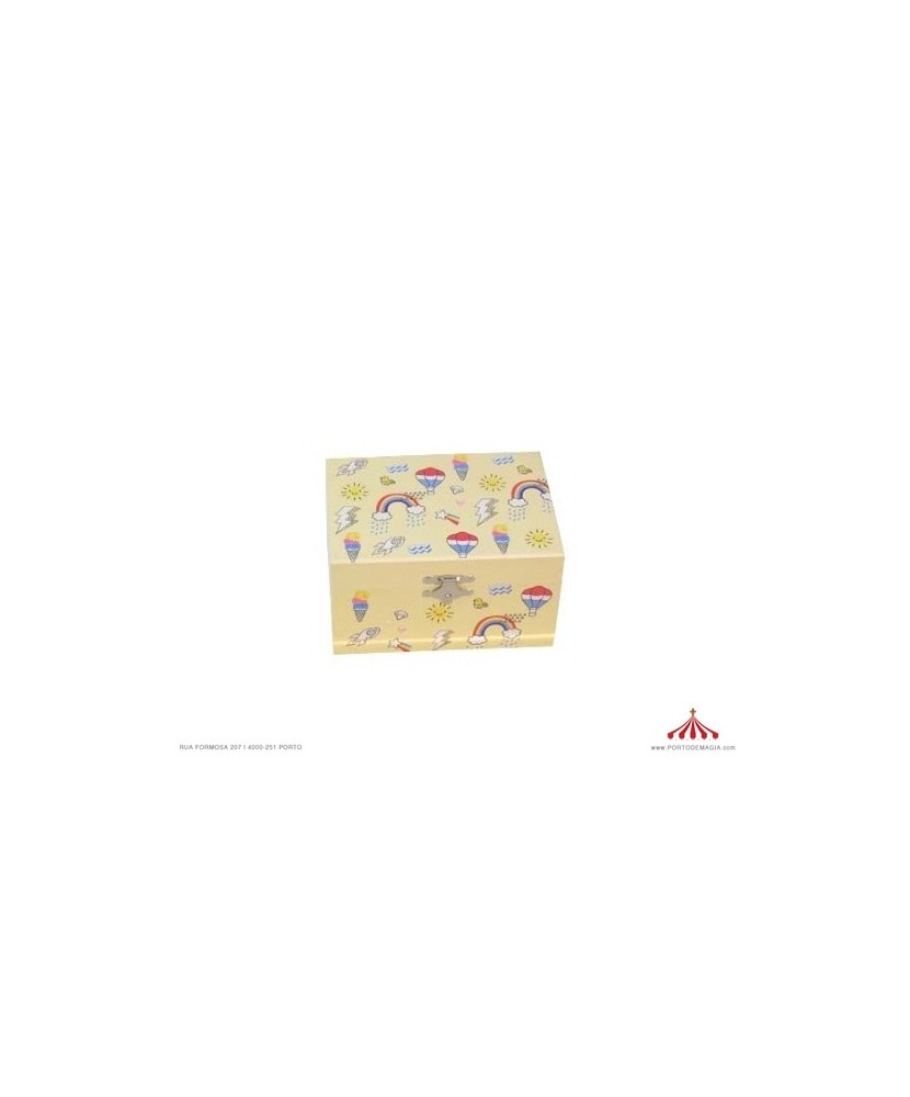 Arco Iris con Osito - Caja de Música