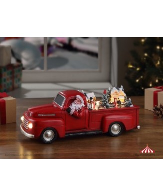 Camión Rojo con Papá Noel