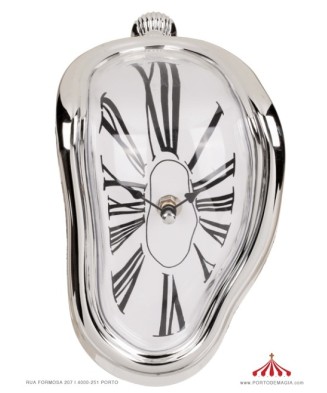 Reloj de Dali Plateado