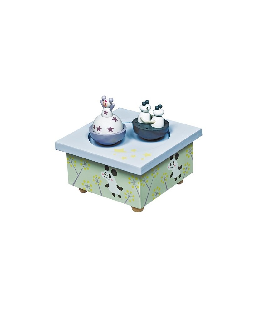 Rapariga Anjo e Panda Dançantes