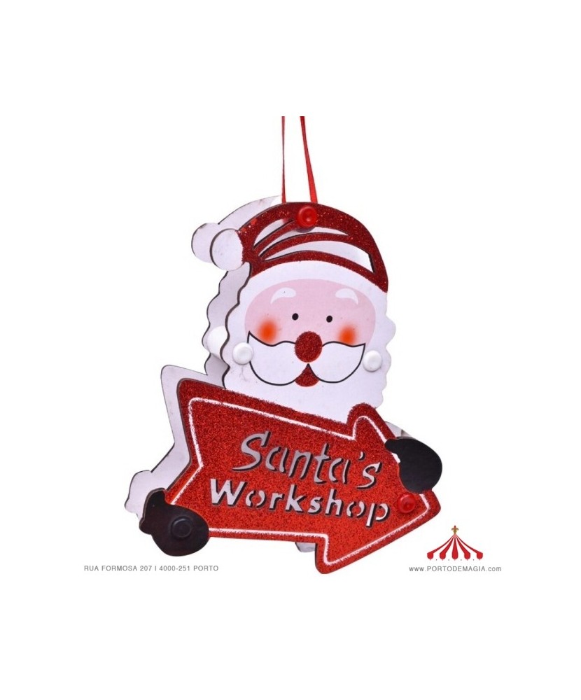 Santa Claus Santa's Workshop with LED