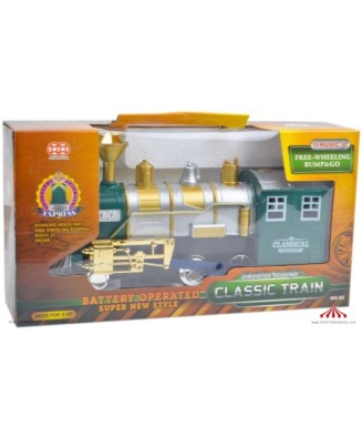 Locomotive with Green and...