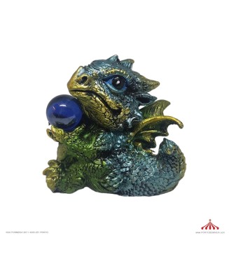 Dragão Verde Estatueta Pequena