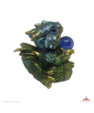 Small Green Dragon Figurine