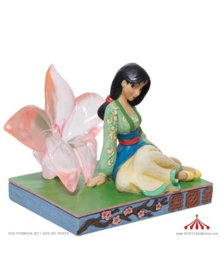 Mulan con Flor de Cerezo de Resina Transparente - DISNEY ©
