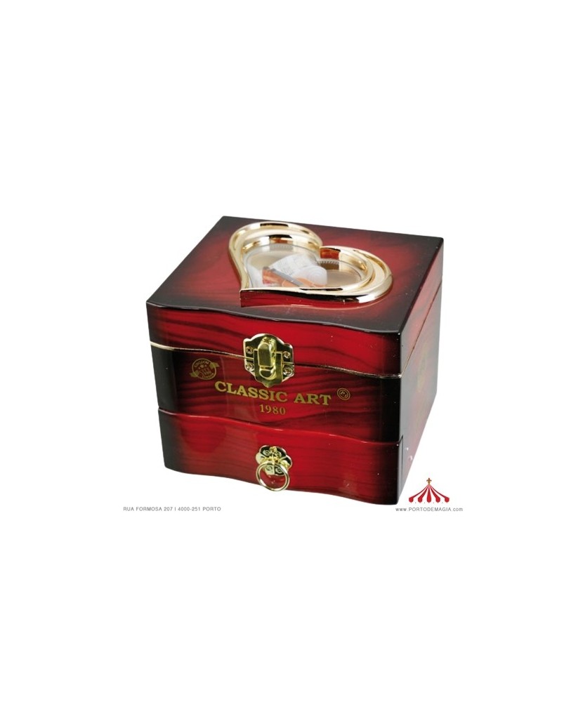 Heart with Violin and Sheet Music - Music Box