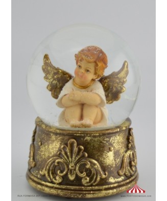 Bola de Neve Anjo Sentado -...