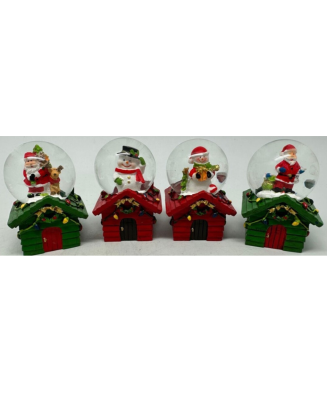 Christmas Snow Globe Santa...