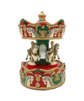Red Carousel with Christmas...