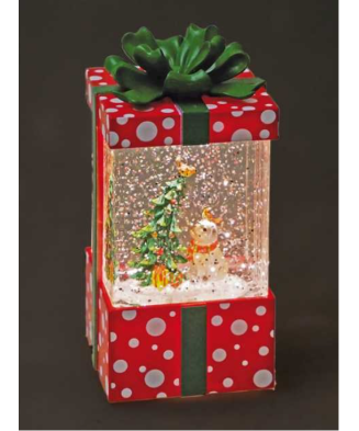 Red Gift with Dog and...