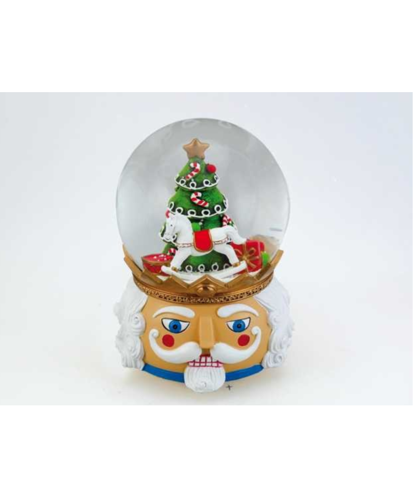 Nutcracker with Christmas Tree - Snow Globe
