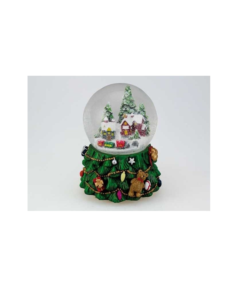 Base Árvore de Natal com Aldeia - Bola de Neve