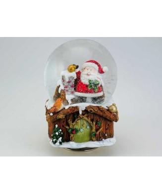 Santa Claus in Chimney -...