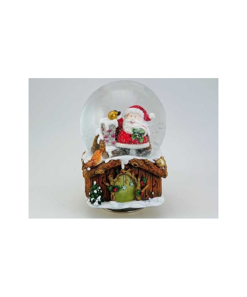 Papá Noel en la Chimenea - Bola de Nieve