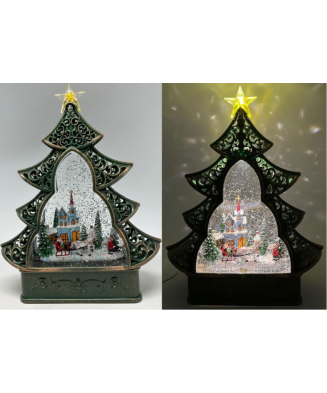 Lanterna Pai Natal no Trenó