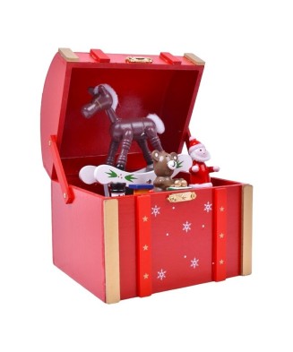 Baú Navidad Rojo - Caja de...