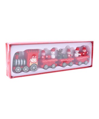 Tren de Madera con 4 Vagones