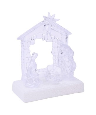Nativity Scene with Lights