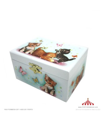 Jewelry Box with Kittens