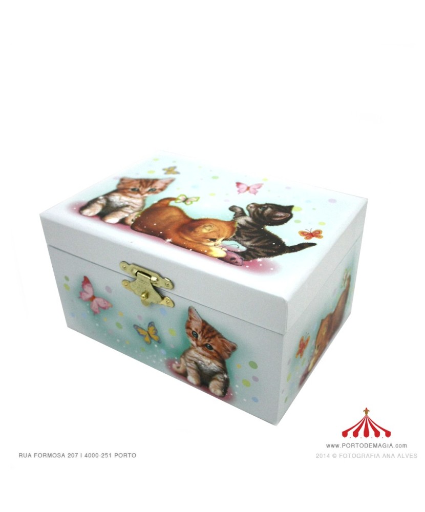 Jewelry Box with Kittens