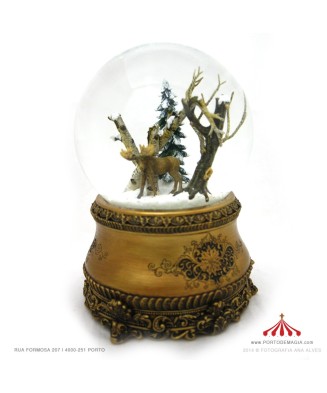 Snow Globe with Elk