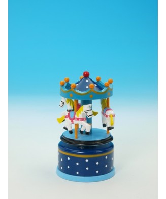 Small Blue Wooden Carousel...