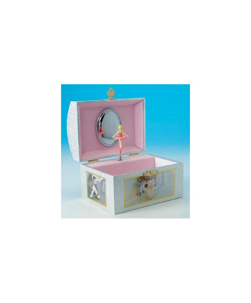 Silver Trunk Ballerina - Music Box