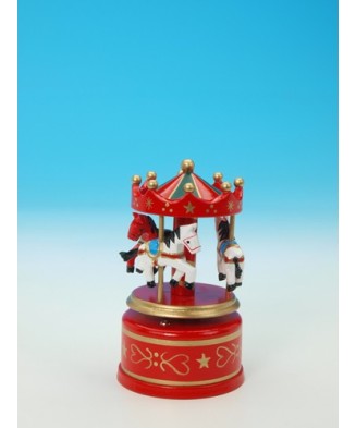 Red/Green Wooden Carousel