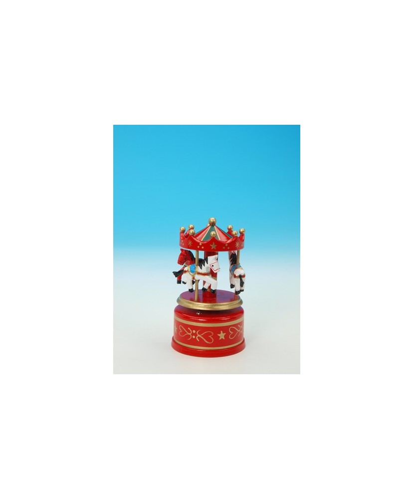 Red/Green Wooden Carousel