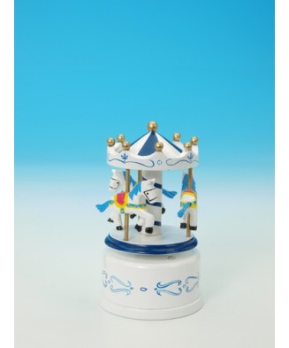 Small Blue and White Wooden...