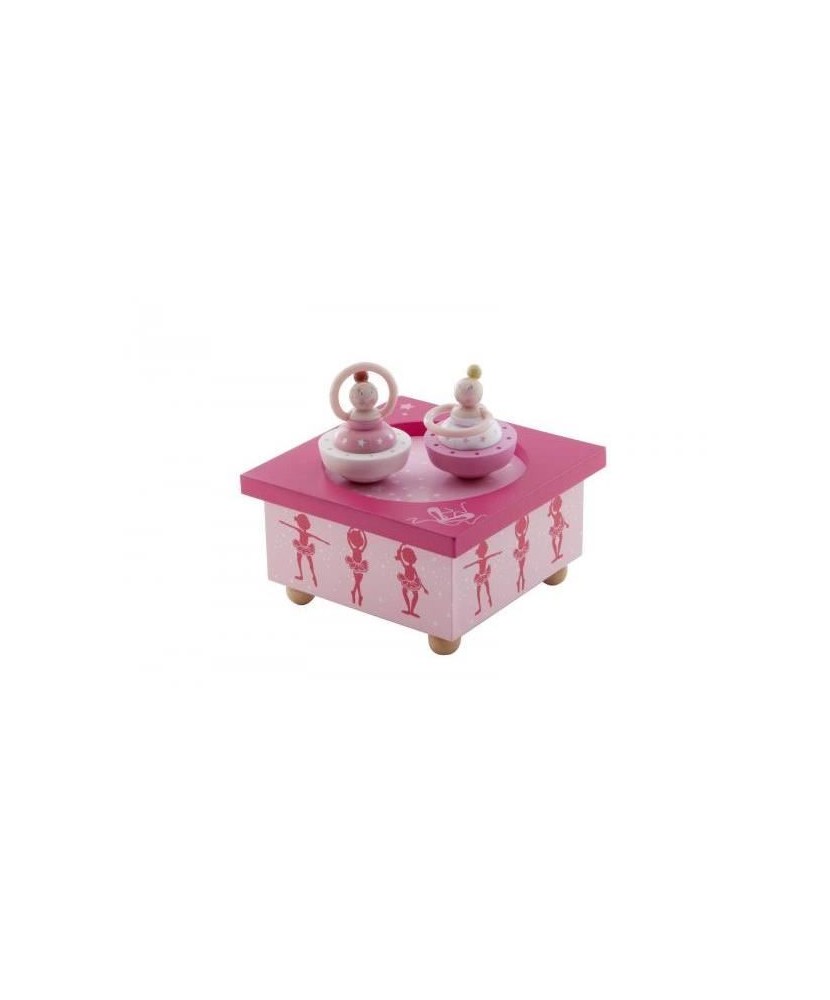 Caja danzante bailarina rosa