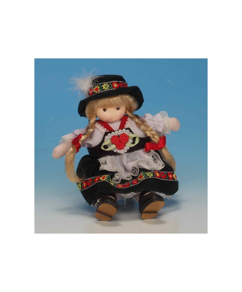 Doll in Traditional Costume - Music Box
