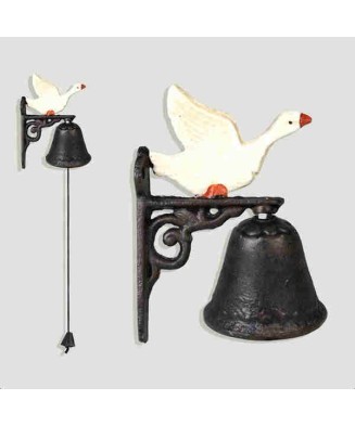 Cast Iron Bell with Goose