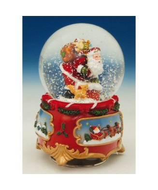 Bola de neve com Pai Natal