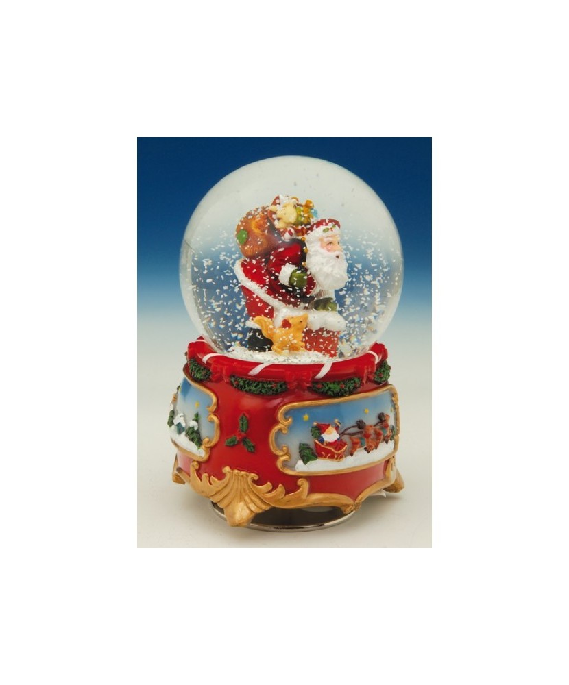 Bola de neve com Pai Natal