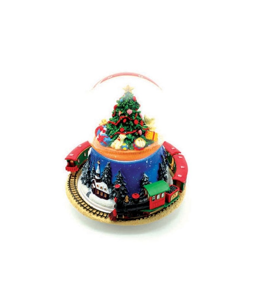 Tree with Train - Snow Globe