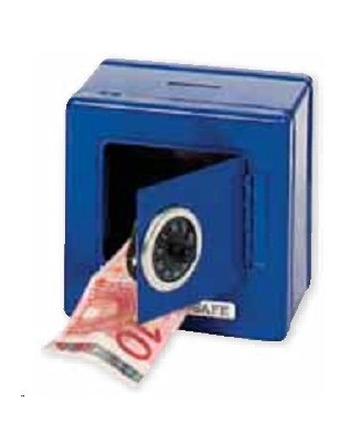 Blue Metal Piggy Bank