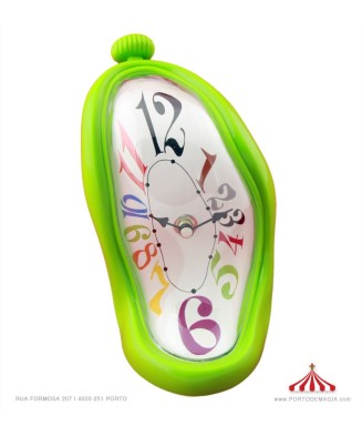 Reloj Dali verde de mesa
