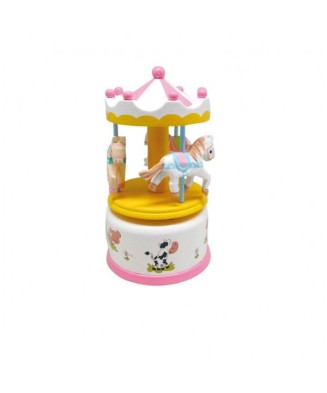 Pink and Yellow Carousel