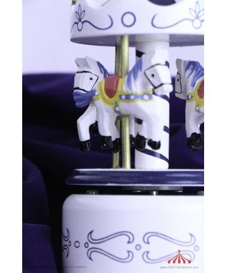 White and Blue Carousel