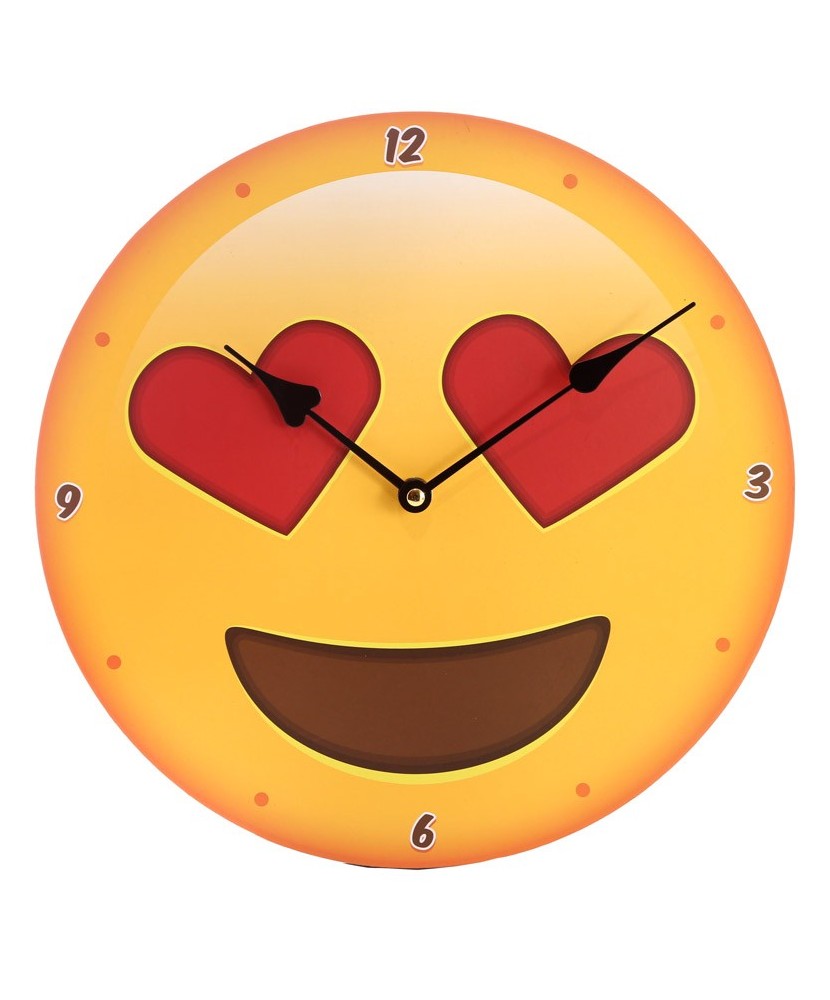Heart Eyes Emoji Clock