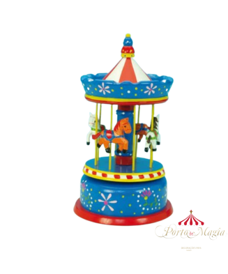 Large Wooden Carousel in...