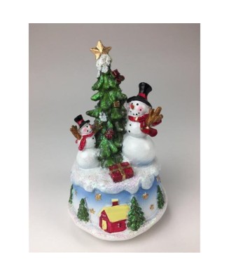 Muñeco de Nieve en Árbol de...