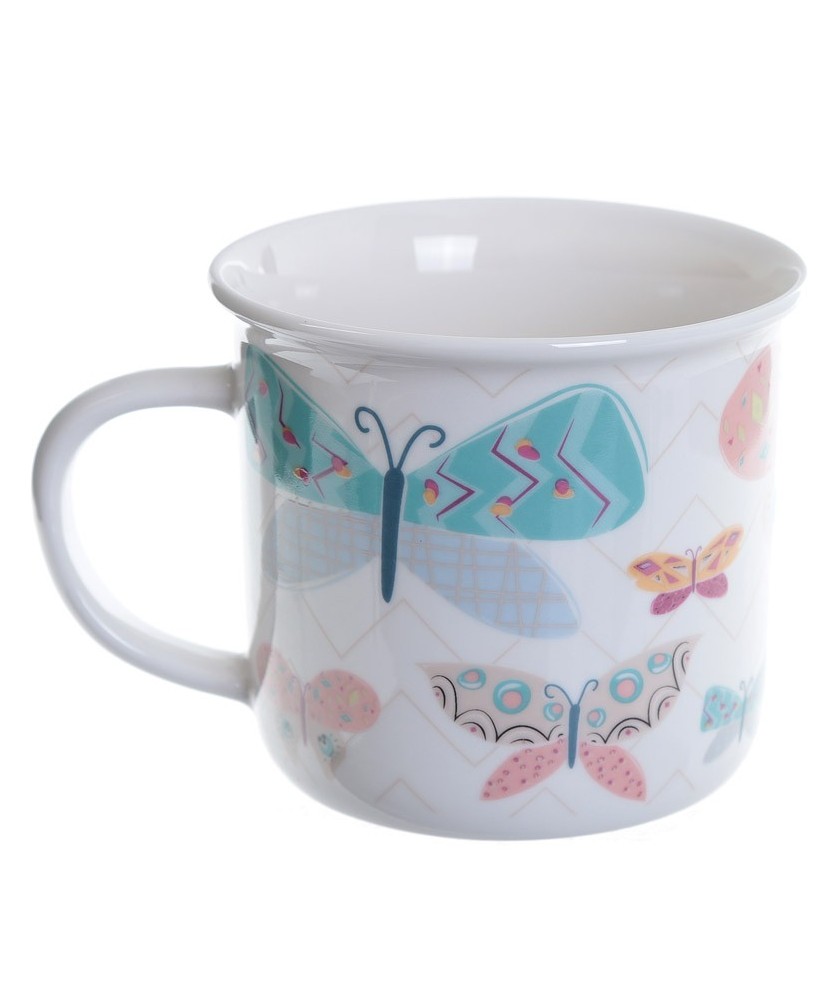 Butterfly Enamel Mug