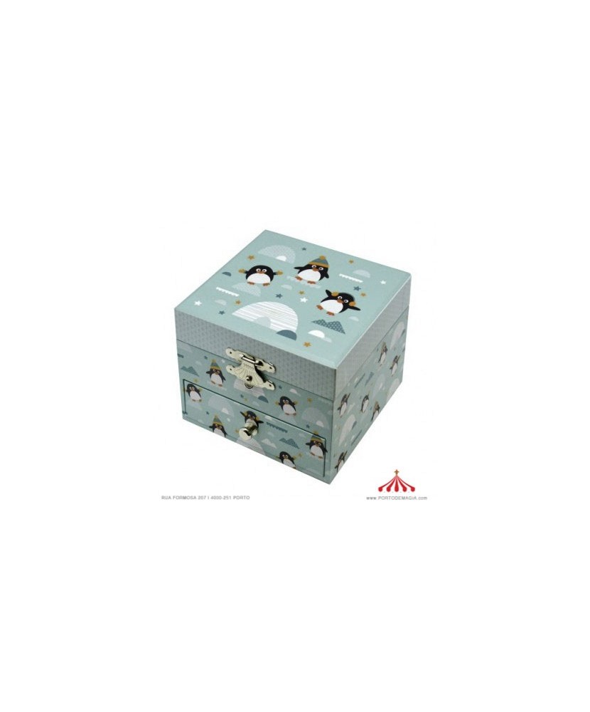 Caja de Música de Pingüino Fluorescente